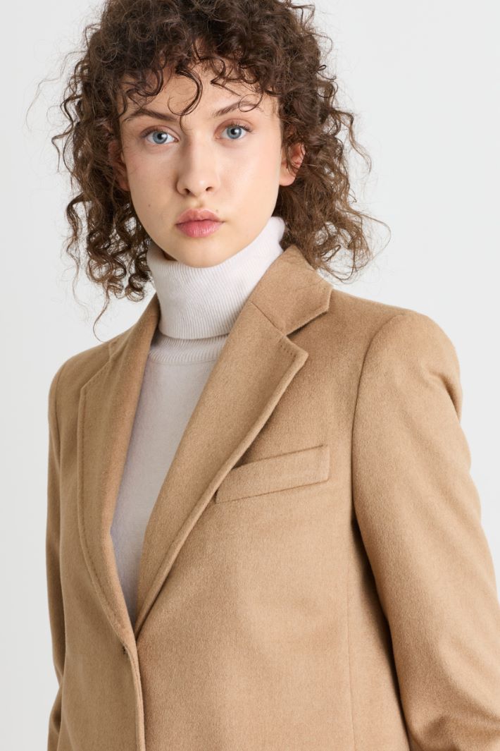 Baby Camel Drap Blazer - CAMEL - Intrend - 3