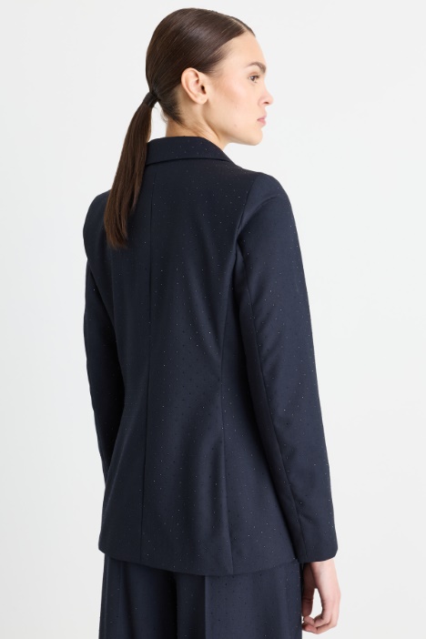 Blazer con micro strass