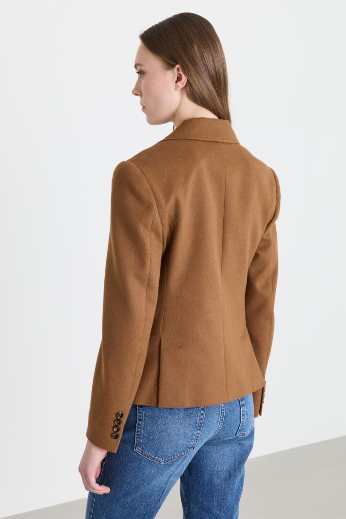 Giacca aderente in drap leggero - CAMMELLO - Intrend - 4