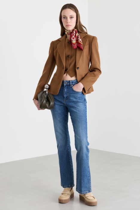 Giacca aderente in drap leggero - Intrend