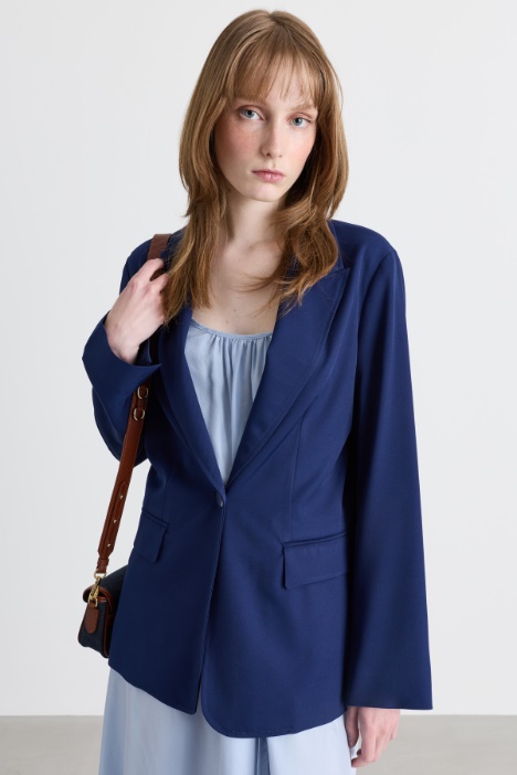 Blazer in twill fluido - Intrend