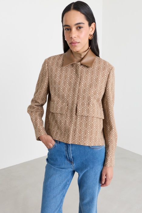 Giacca boxy in jacquard - Intrend