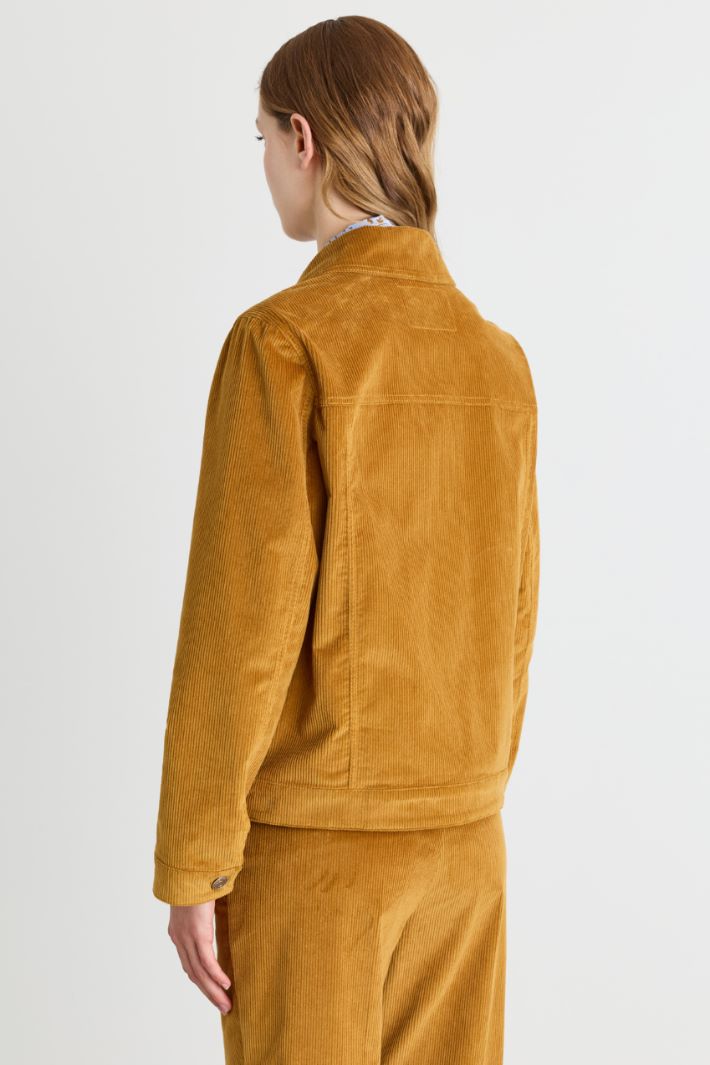 Corduroy jacket - ORANGE - Intrend - 4