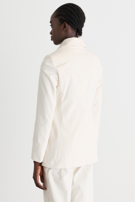 Blazer in velluto a coste