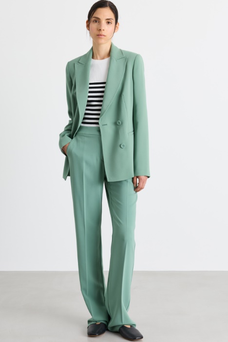 Blazer cruzado de cady - Intrend