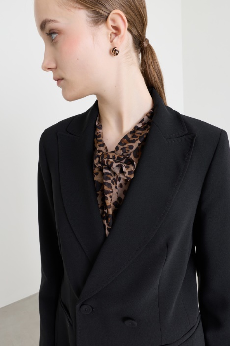 Blazer doppiopetto in cady