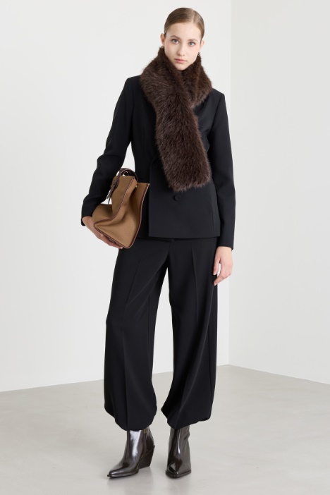 Blazer cruzado de cady - Intrend