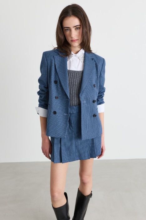 Slim Double-Breasted Blazer - Intrend