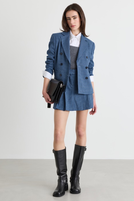 Blazer cruzado de corte slim - Intrend
