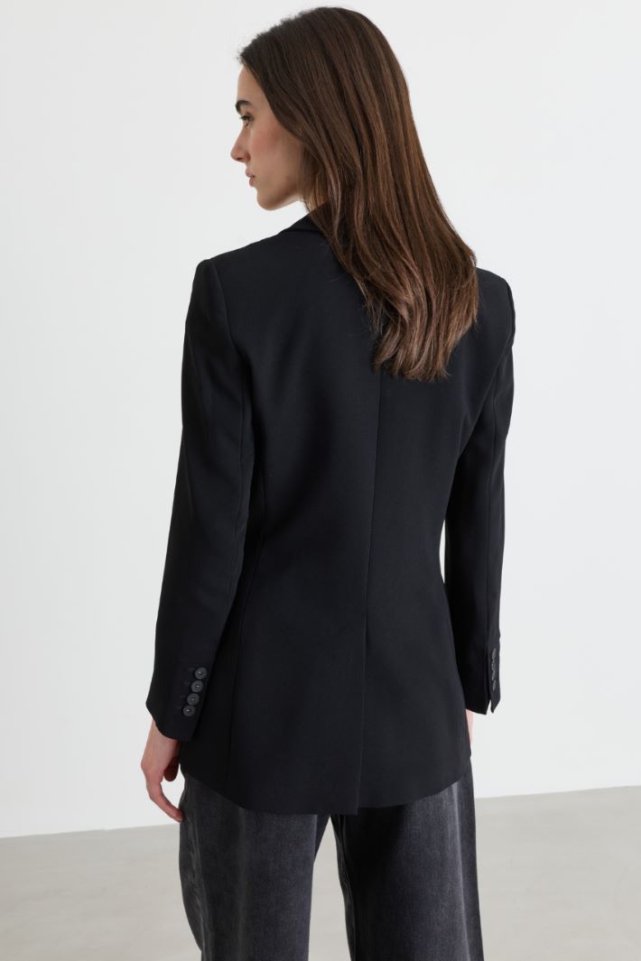 Blazer con bottone singolo - NERO - Intrend - 4