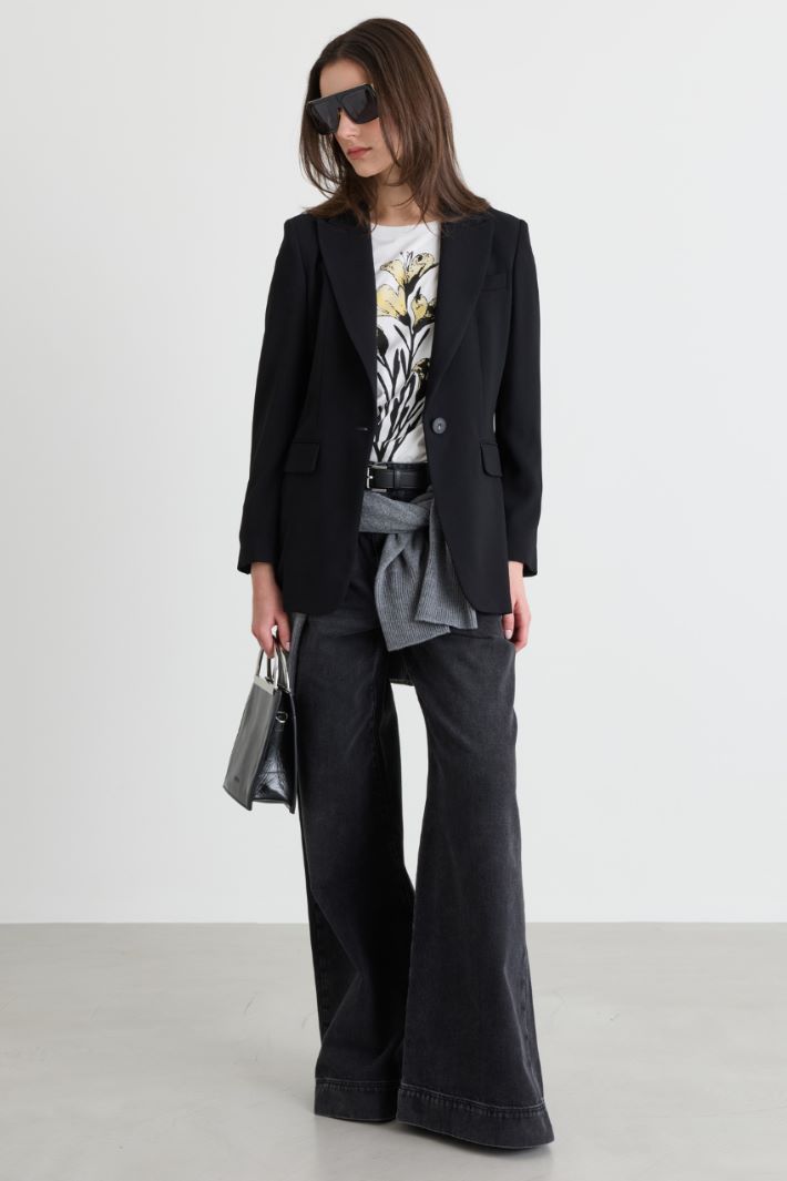 Blazer con bottone singolo - NERO - Intrend