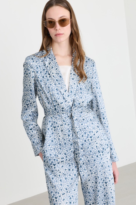 Fluid twill blazer - Intrend
