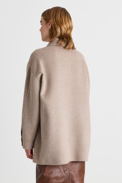 Giacca a camicia in cashmere