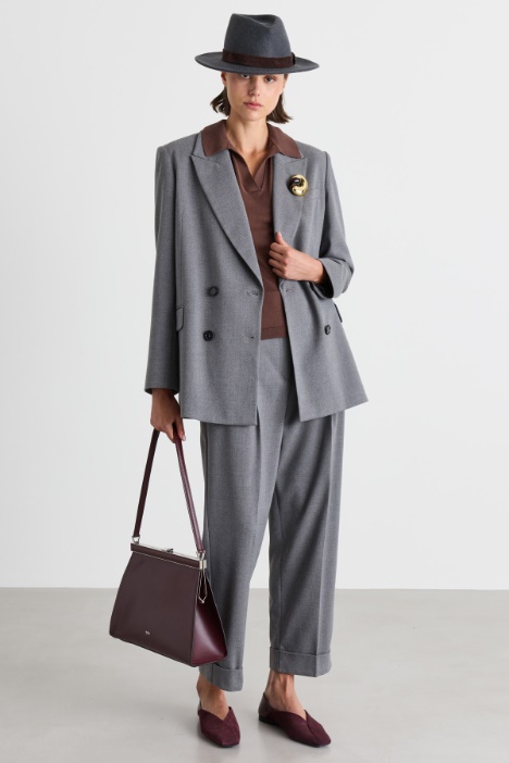 Blazer cruzado amplio - Intrend