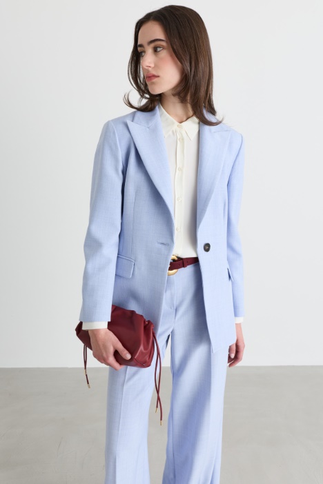 Single-Button Blazer - Intrend