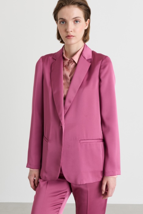 Flowing satin blazer - Intrend