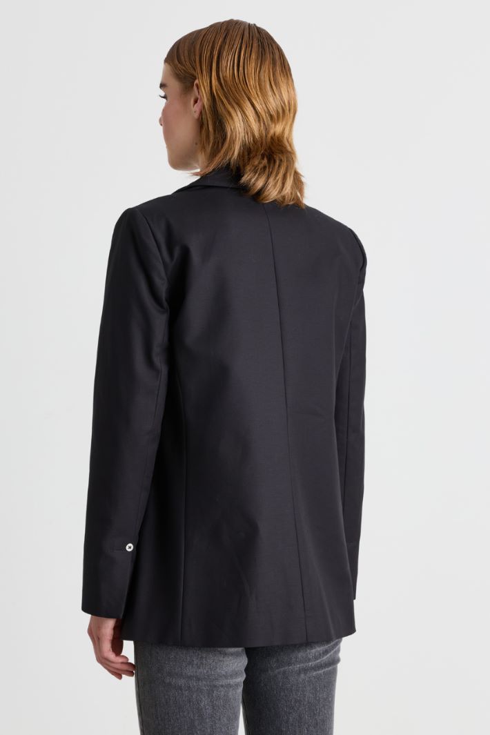 Open-front blazer - BLACK - Intrend - 4