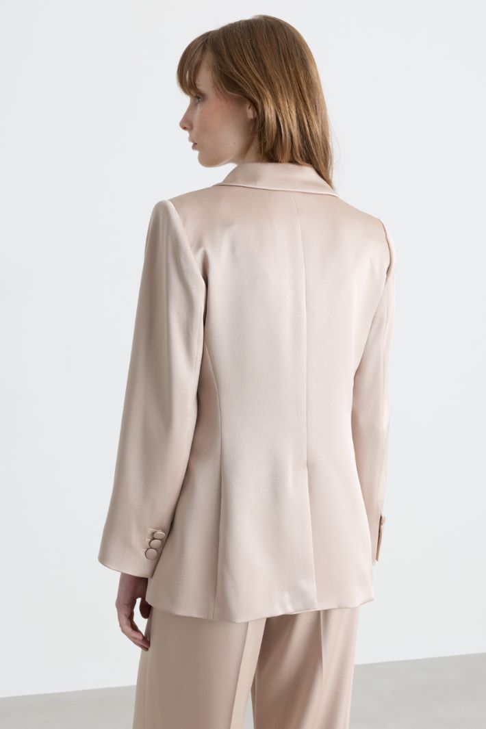 Single-button blazer - BEIGE - Intrend - 4