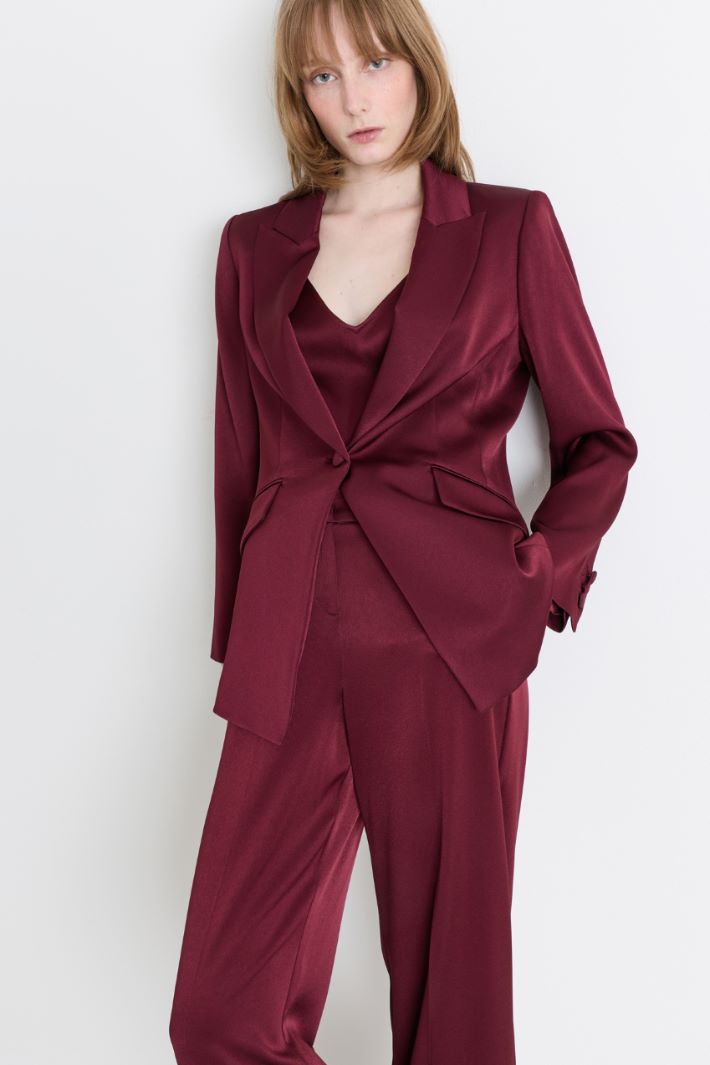 Single-button blazer - BORDEAUX - Intrend - 2