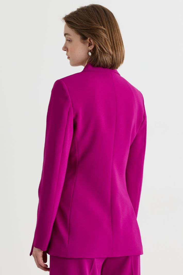 Cady wrap blazer - FUCHSIA - Intrend - 4