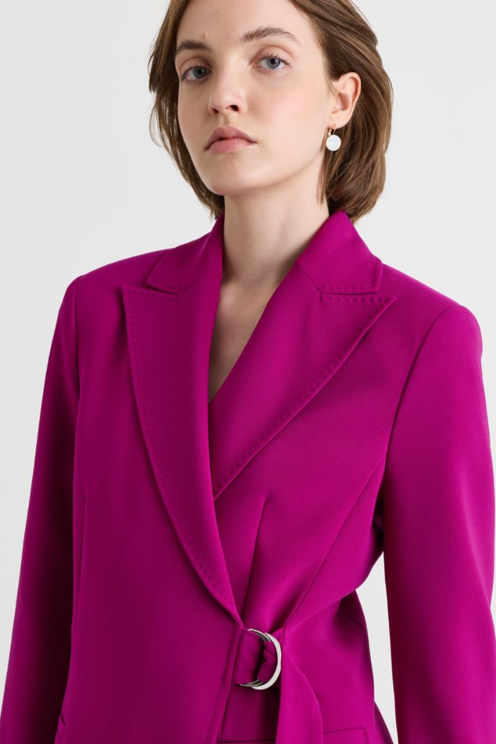 Cady wrap blazer - FUCHSIA - Intrend - 3