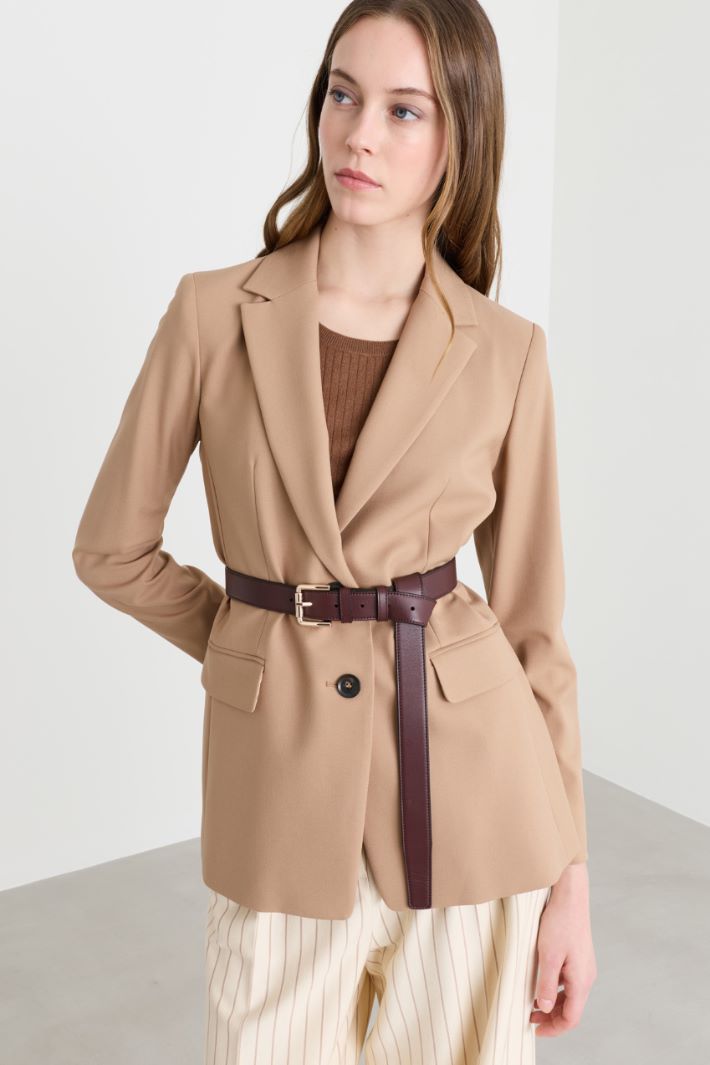 Blazer in twill stretch - CAMMELLO - Intrend - 2