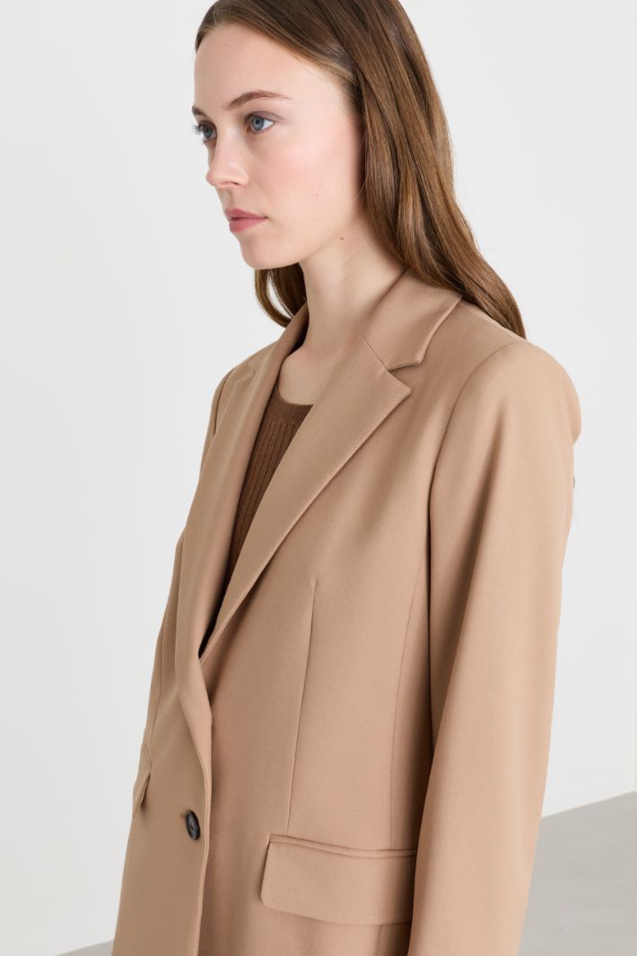 Blazer in twill stretch - CAMMELLO - Intrend - 3