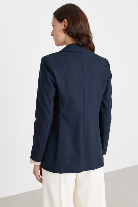 Blazer in twill stretch