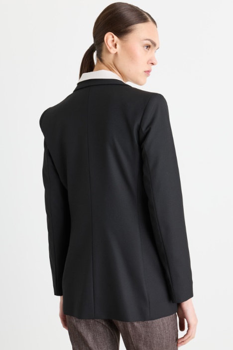 Blazer in twill stretch
