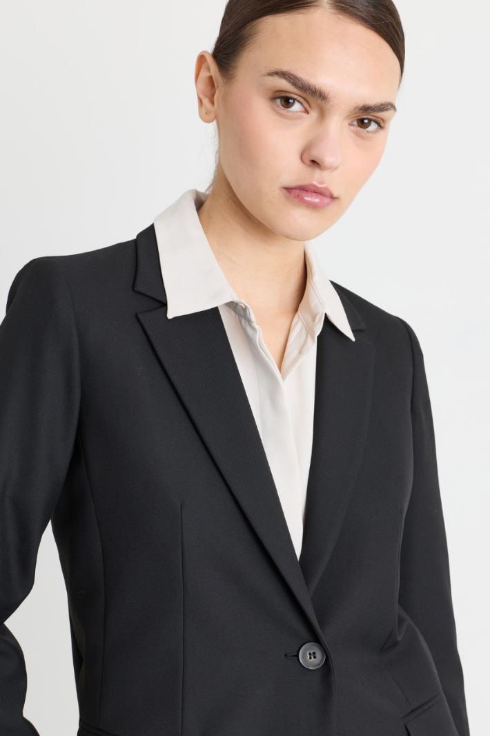 Blazer in twill stretch - NERO - Intrend - 3