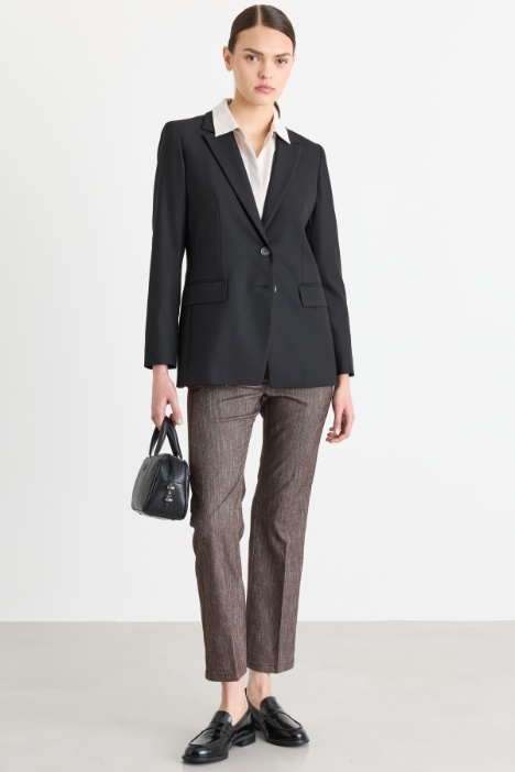 Blazer de twill elástico - Intrend