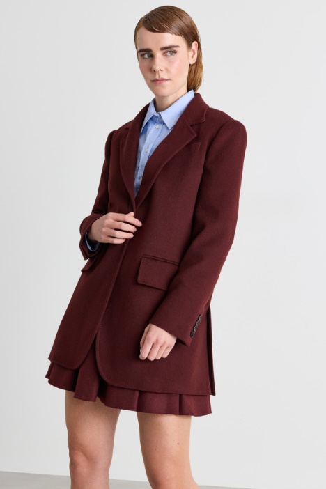 Blazer in drap leggero di cammello