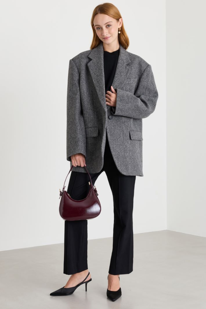 Blazer over in chevron - GRIGIO - Intrend