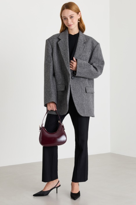 Blazer oversize de chevrón - Intrend