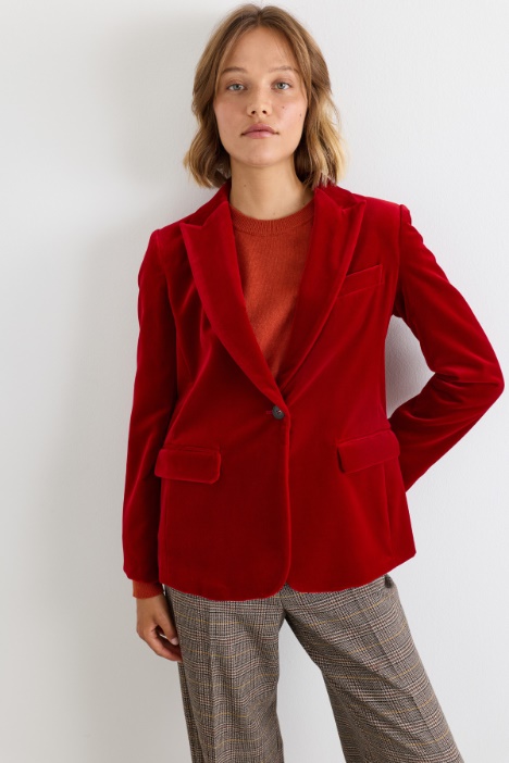 Velvet blazer - Intrend