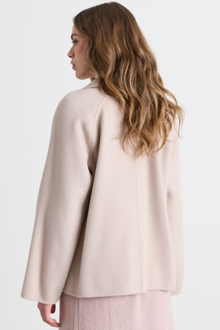 Caban con bottoni rivestiti - ROSA - Intrend - 4