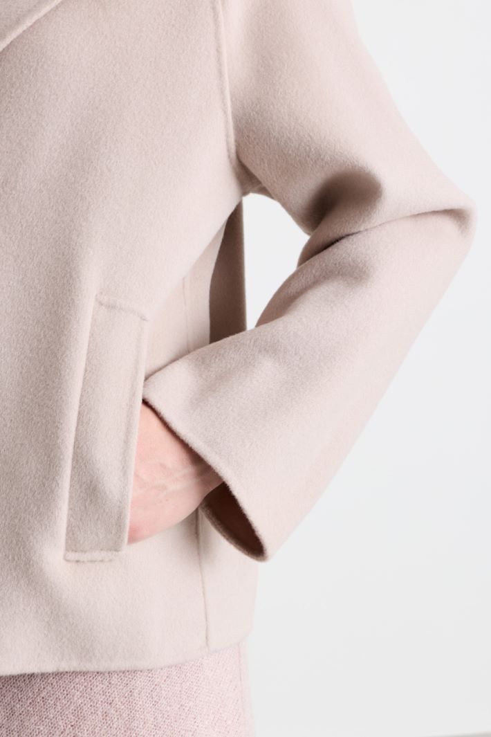 Caban con bottoni rivestiti - ROSA - Intrend - 3
