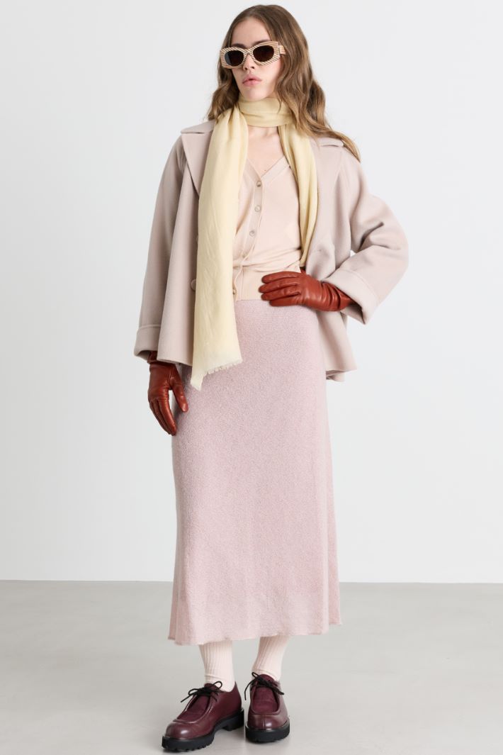 Caban con bottoni rivestiti - ROSA - Intrend