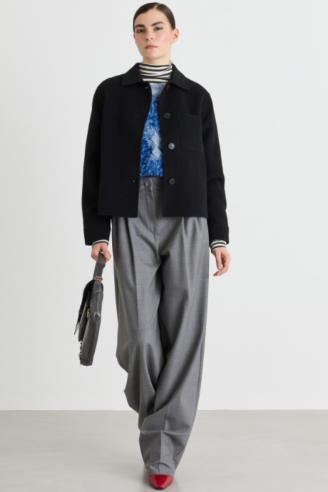 Giacca boxy in drap - Intrend