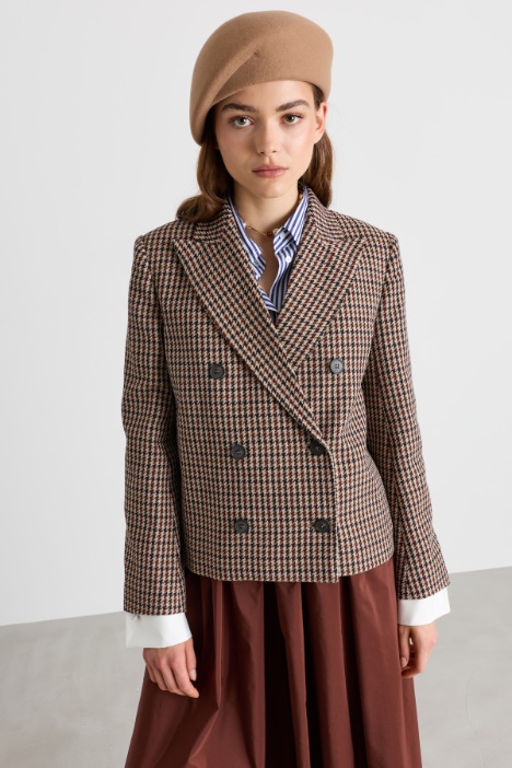 Blazer doppiopetto pied de poule - Intrend