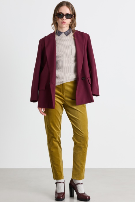 Blazer cruzado con solapas de pico - Intrend