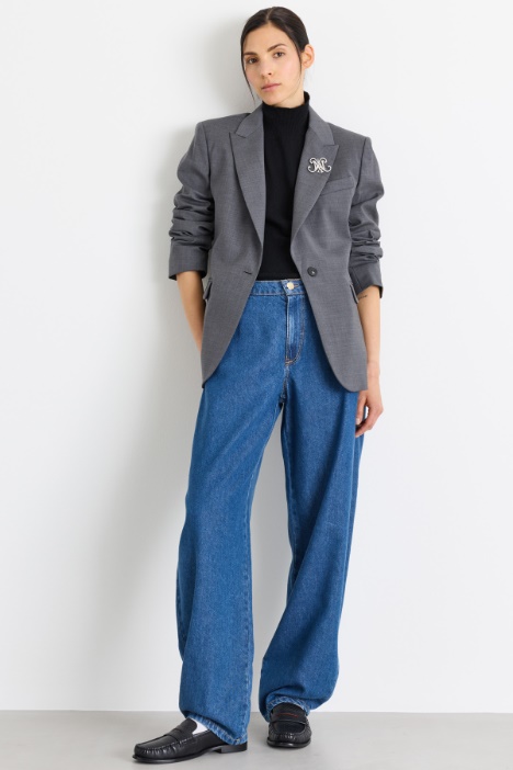Blazer in tela - Intrend