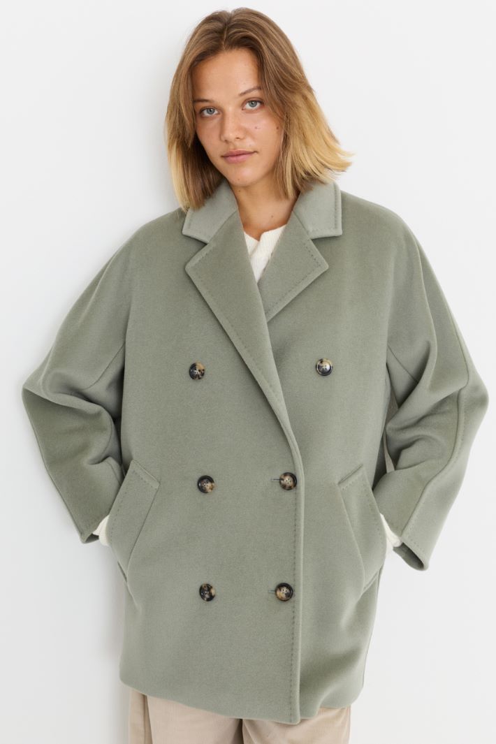 Cappotto in beaver - VERDE - Intrend - 2