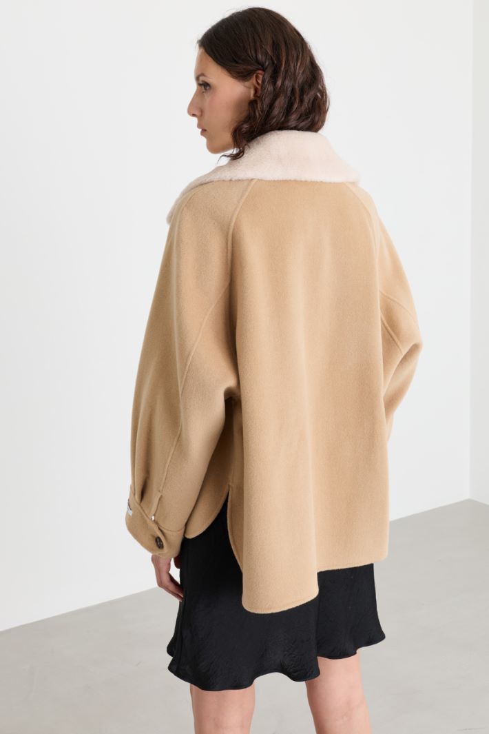 Double-faced jacket - CAMEL - Intrend - 4