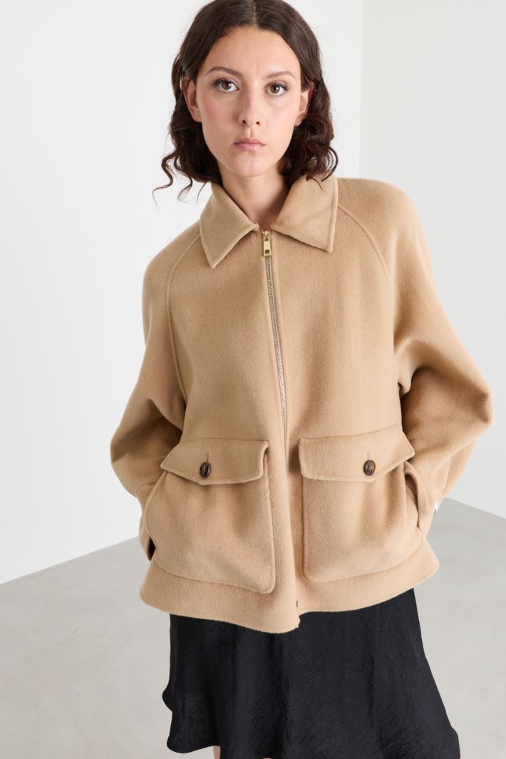 Double-faced jacket - CAMEL - Intrend - 3