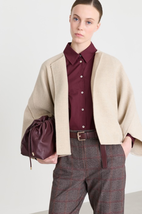 Veste boxy en drap à maxi-manches - Intrend