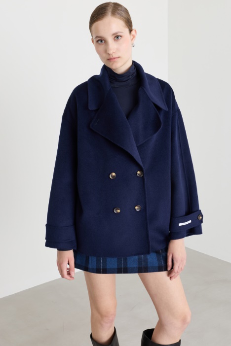 Double-breasted coat with toggles - Intrend