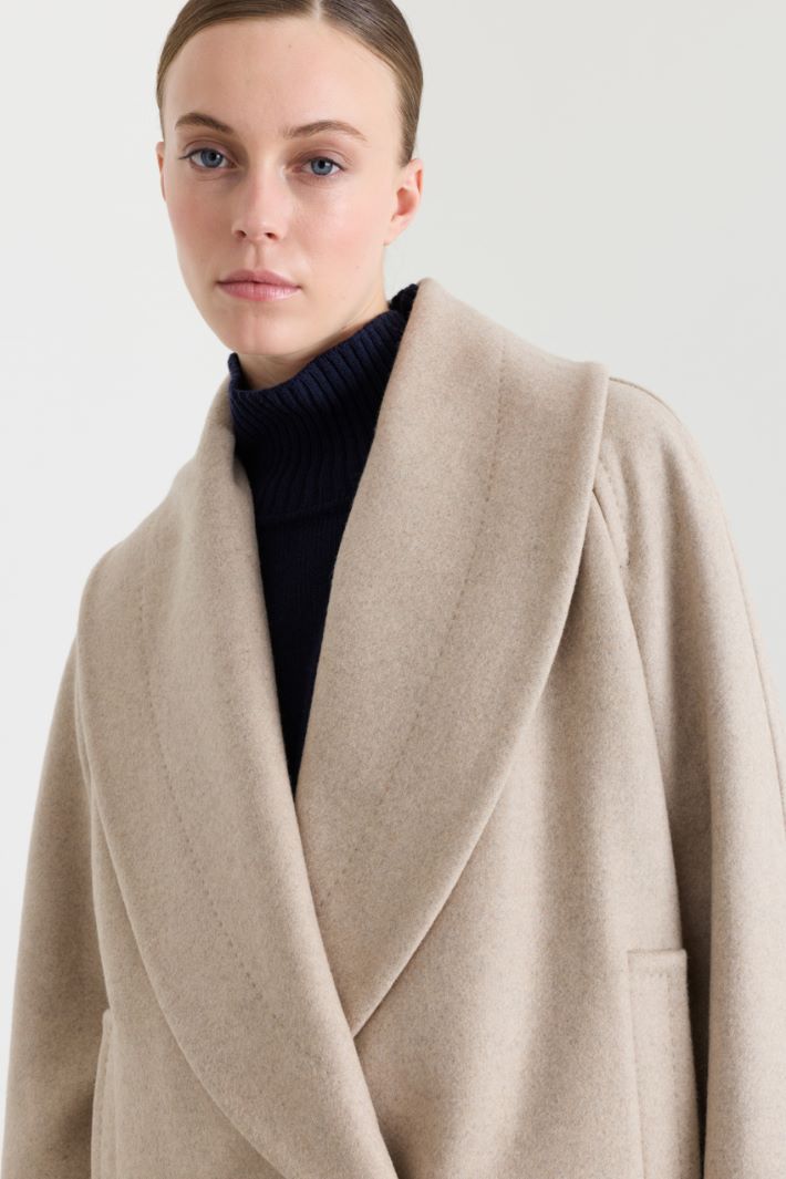 Giaccone corto doppiopetto - BEIGE - Intrend - 3
