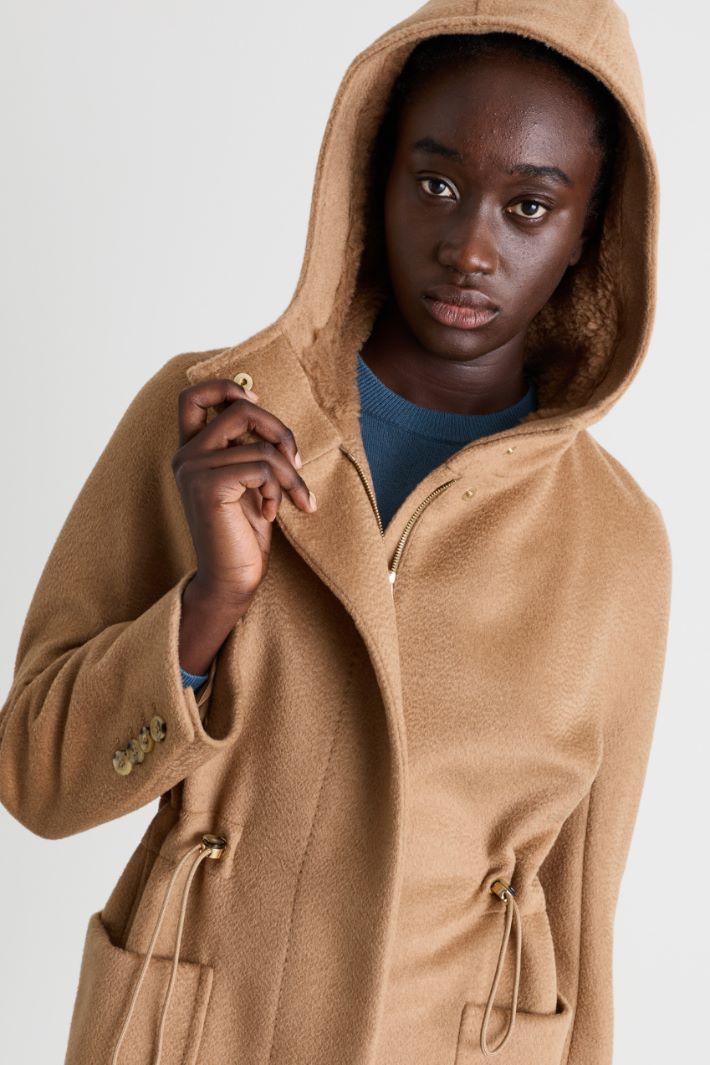 Parka in drap pesante - CAMMELLO - Intrend - 3
