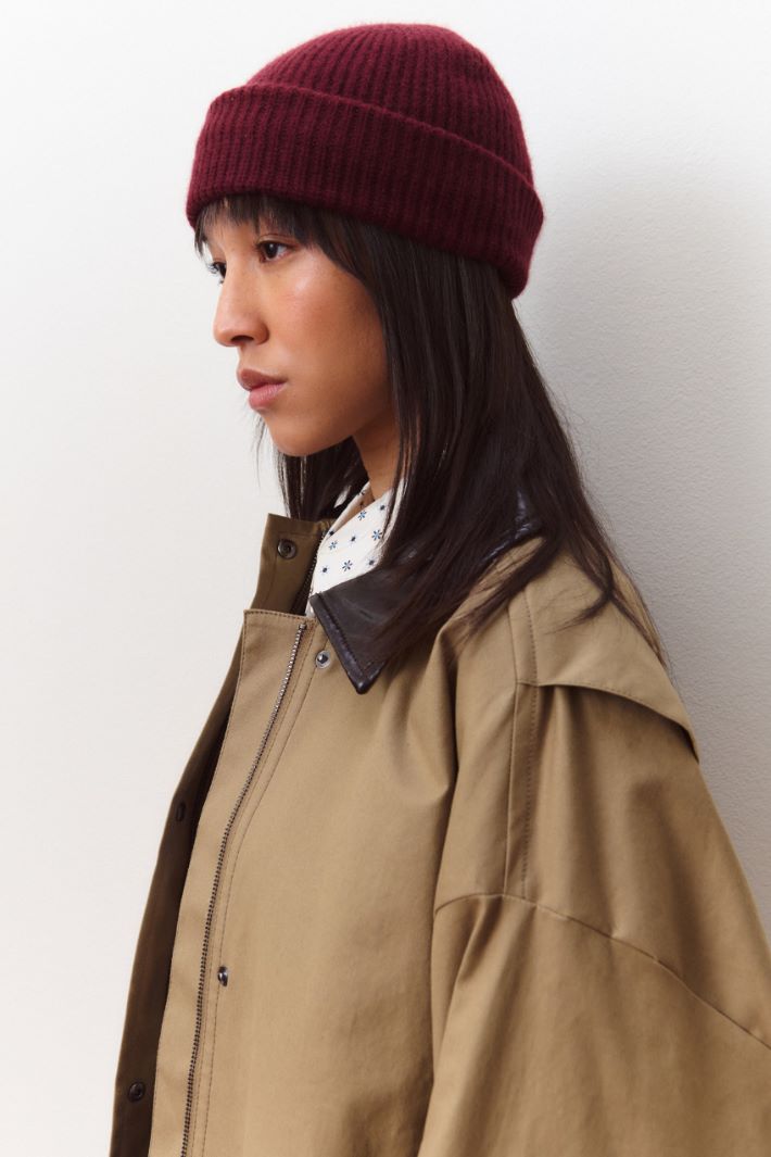 Water-repellent canvas jacket - BROWN - Intrend - 6